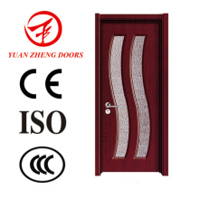 Diseño de puerta de madera de lujo Puerta de PVC de buena calidad
